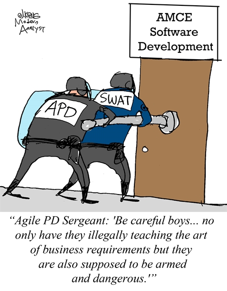 Humor - Cartoon: Analysts: Armed and Dangerous